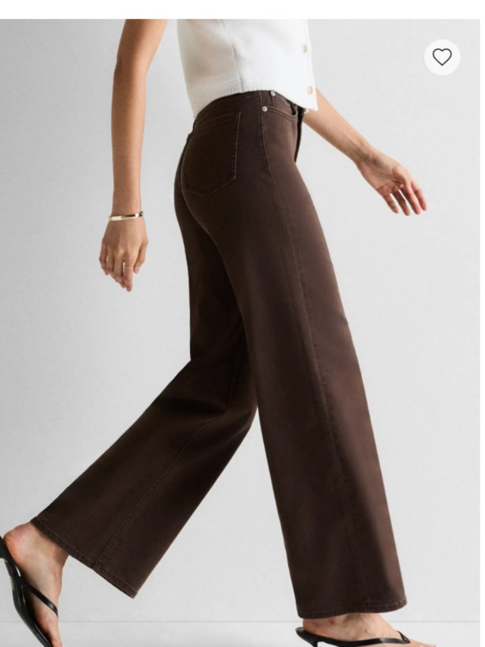 QUINCE Bella Stretch Wide Leg Jeans Size 27 - Picture 5 of 14